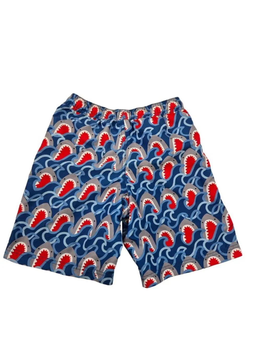 Hanna Andersson Shark Print Boy's Swim Trunks Size HA 150/US 12